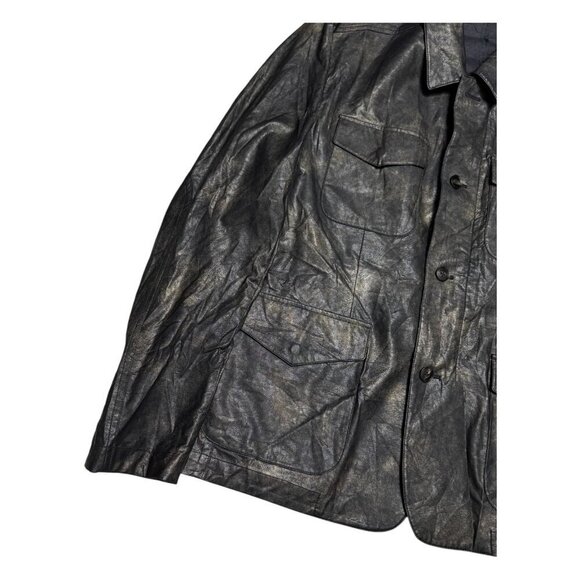 PAISLEY & GRAY FAUX LEATHER Slim Fit Designer Business Casual Jacket Mens XL - Picture 4 of 6